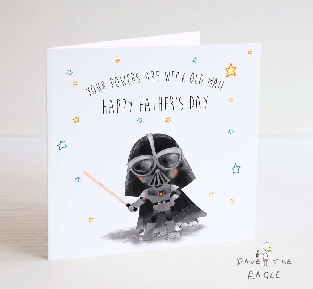 Star Wars Darth Vader Father's Day Card - Etsy
