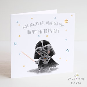 Biglietto per la festa del papà di Star Wars Darth Vader