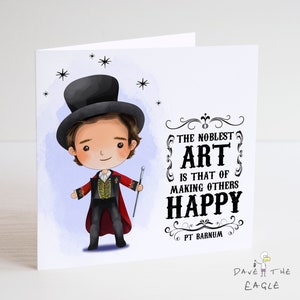 Carte de citation Greatest Showman - PT Barnum