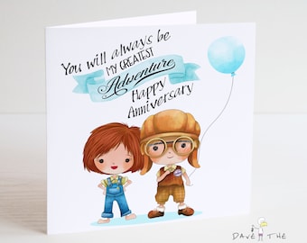 UP! Greatest Adventure Anniversary card - Ellie & Carl