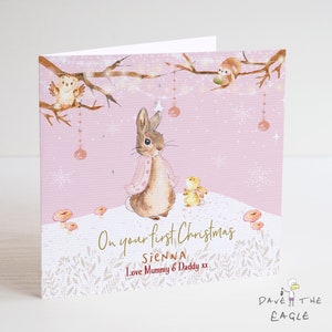 Babys erstes Weihnachten - personalisiertes Häschen-Design