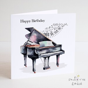 Piano Birthday Card - Pianist - Piano Teacher - Etsy