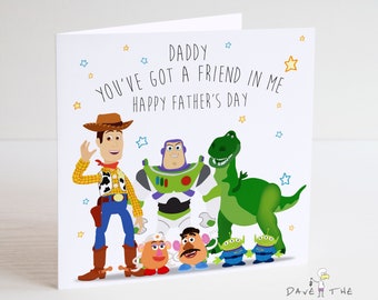 TOY STORY Father's Day Card for Daddy - Woody and the Gang