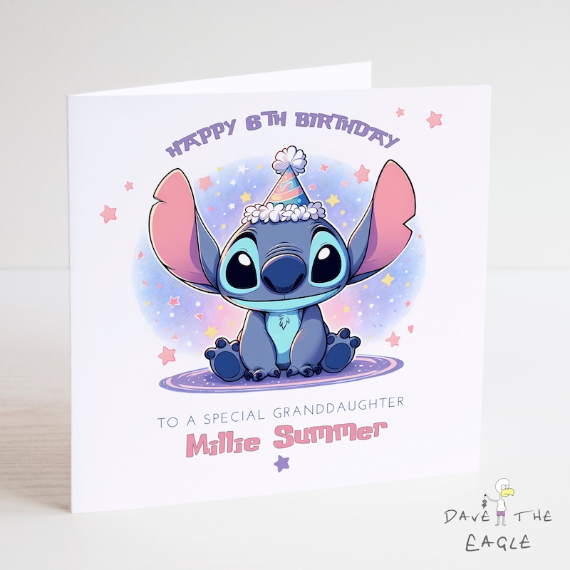 Biglietto Di Compleanno Personalizzato Lilo & Stitch - Qualsiasi - Foto 11