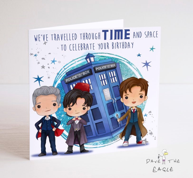 Dr Who Birthday Card - Etsy UK