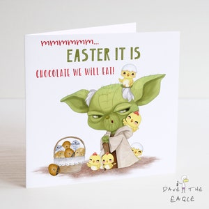 Cartão de Páscoa Yoda