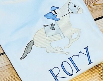 Personalized Derby Horse Shirt~Horse Racing shirt~Boy Jockey Shirt