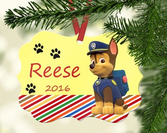 personalized paw patrol ornament chase christmas ornamentdog ornament paw printkids ornament - Paw Patrol Christmas Decorations personalized paw patrol ornament chase christmas ornamentdog ornament paw printkids ornament - Paw Patrol Christmas Decorations