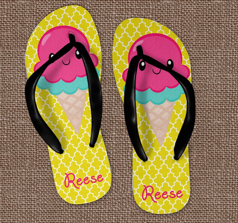 monogram flip flops