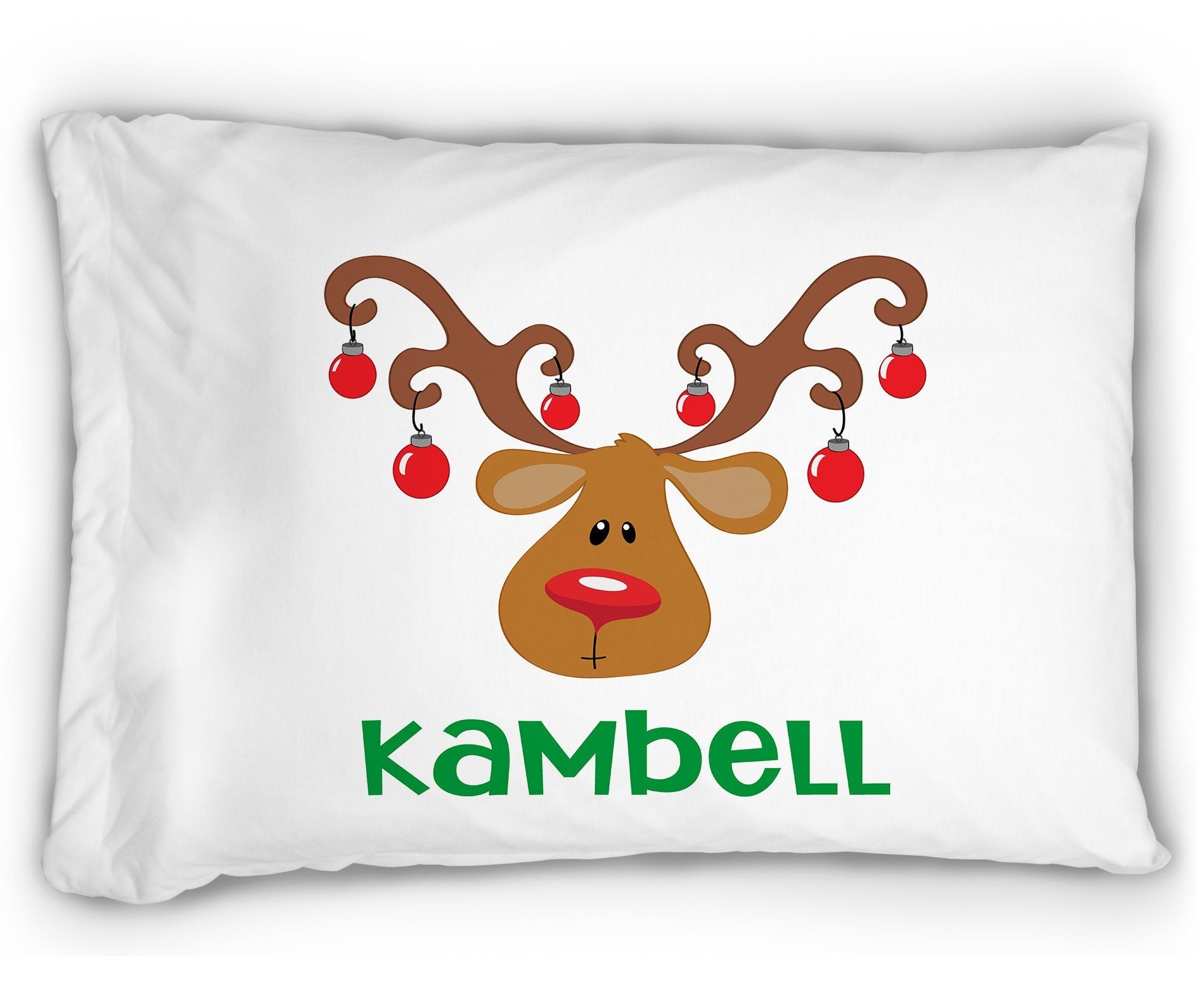 reindeer pillowcase