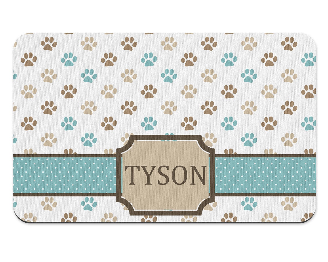 Personalized Pet Placemat Pet Place Mat Pet Feeding Matdog Etsy