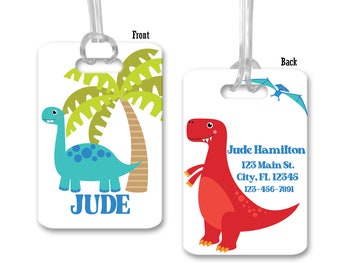 Huge Dinosaur T Rex Round PU Leahter Luggage Tags Privacy Protection Travel Bag Labels Suitcase Tags Huge Dinosaur T Rex Round PU Leahter Luggage Tags Privacy Protection Travel Bag Labels Suitcase Tags