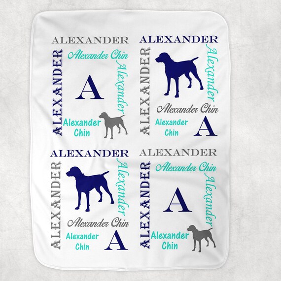 dog blanket with name