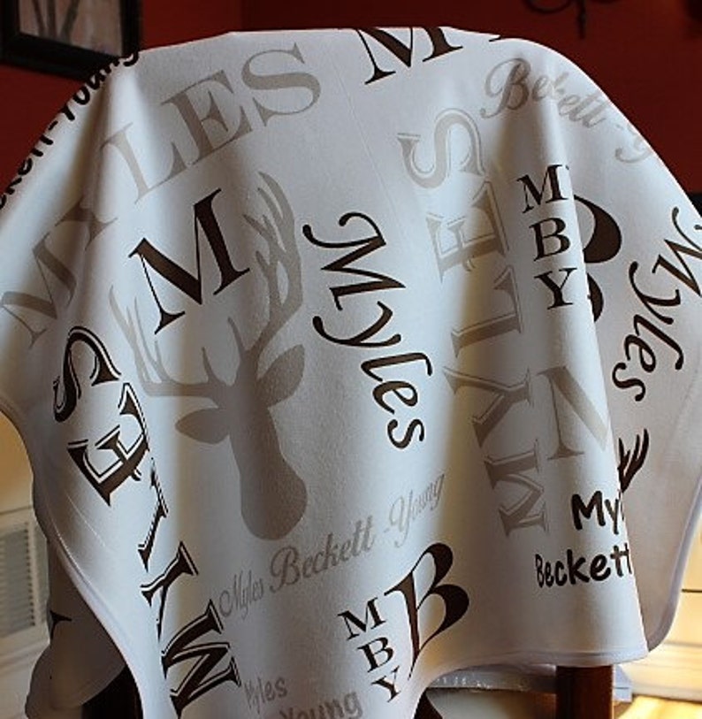 Personalized Baby Blanket Deer Blanket Monogram Blanket Etsy Singapore
