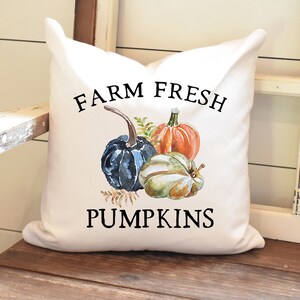 Fall Pillow Cover~ Pumpkin Throw Pillow~ Farmhouse Decor ~ Autumn Decor~ Farmhouse Pillow~Throw Pillow~ Thanksgiving Decor~Autumn Harvest