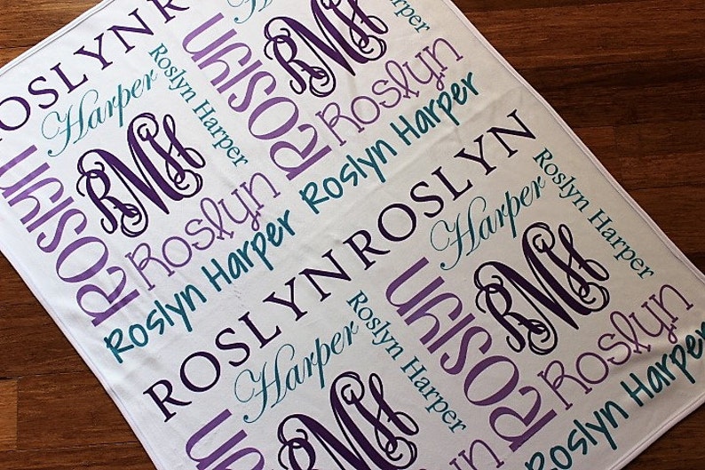 Personalized Baby Blanket ~ Monogram Blanket ~ Photo Prop ~ Name Blanket ~ Initial Blanket ~ Baby gift