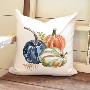 Fall Pillow Cover~ Pumpkin Throw Pillow~ Farmhouse Decor ~ Autumn Decor~ Farmhouse Pillow~Throw Pillow~ Thanksgiving Decor~Autumn Harvest