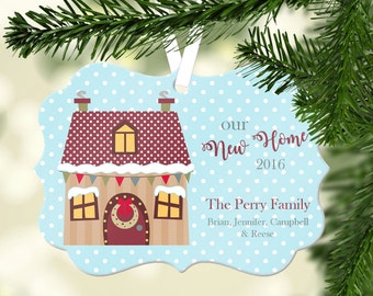 Personalized our New Home Ornament~ First Home Ornament~Christmas Ornament ~Family Ornament