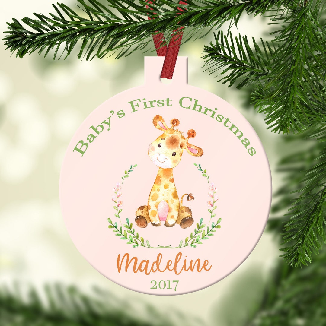 Personalized First Christmas Ornament Baby's First Christmasmy First ...