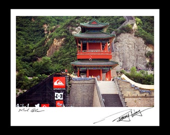 Danny Way Great Wall Jump, 2005 Signed Limited Edition 16X20 Print