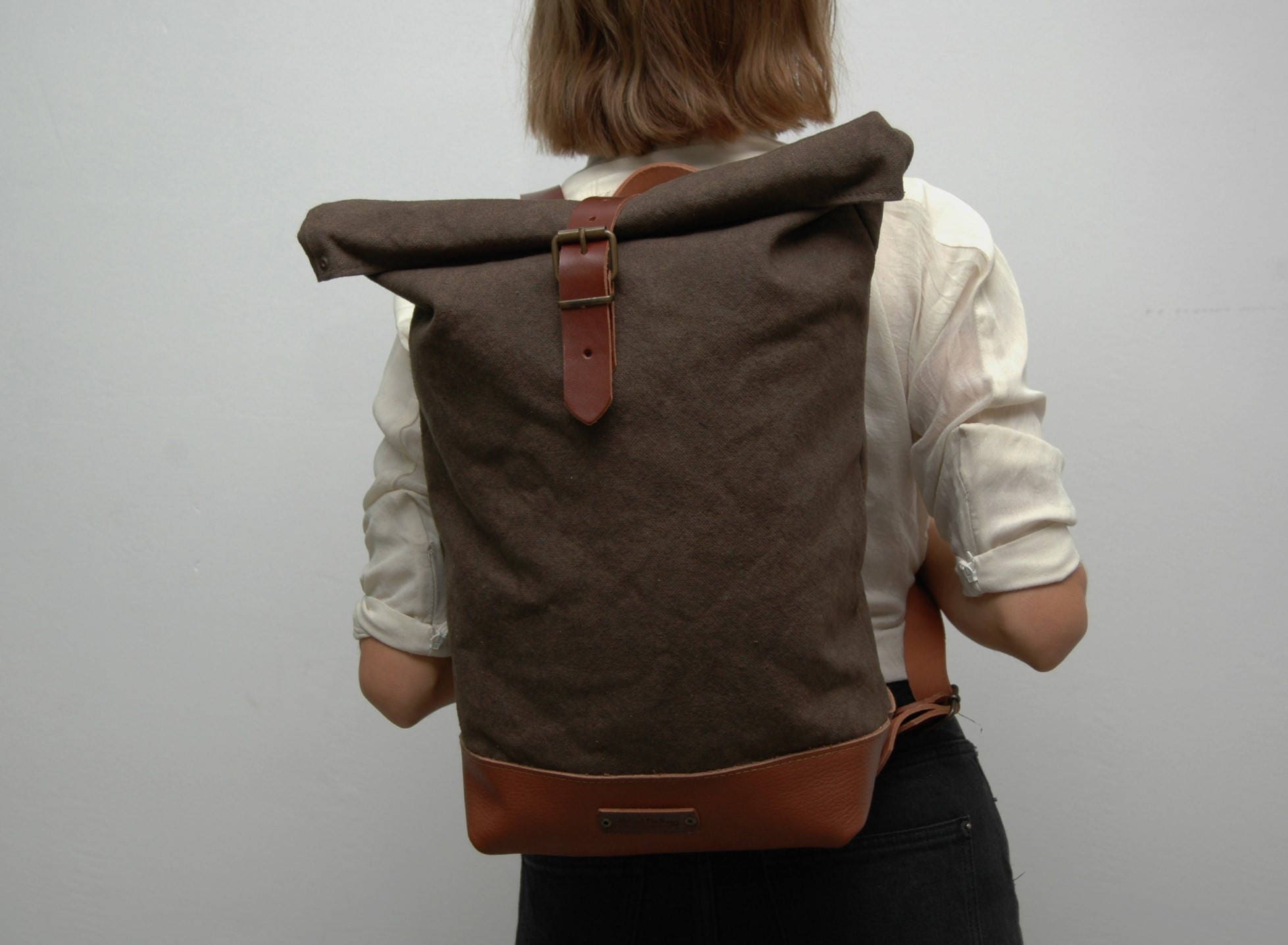 mens waxed canvas backpack