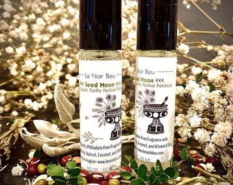 Seed Moon Perfume Oil: Herbal Patchouli Bohemian Scent