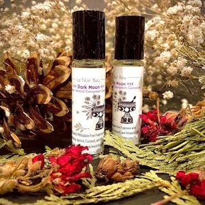 Dark Moon Perfume Oil: Herbal Evergreen Scent