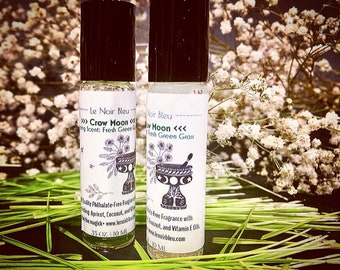 Crow Moon Perfume Oil: Fresh Green Grass Scent