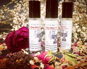 Rose Moon Perfume Oil: Spicy Floral Scent - Cedar Rose