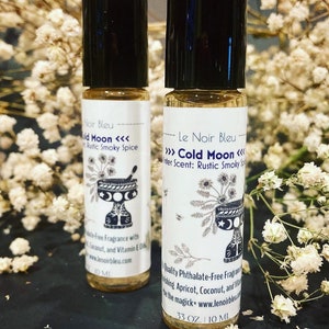 Cold Moon Perfume Oil: Smoky Spice, Rustic Winter Scent