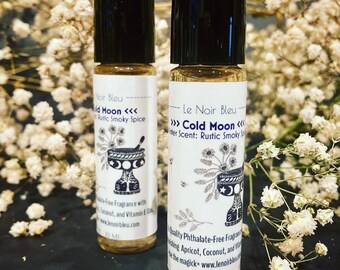 Cold Moon Perfume Oil: Smoky Spice, Rustic Winter Scent