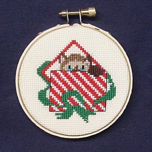 Christmas Theme Cat Counted Cross Stitch Kits