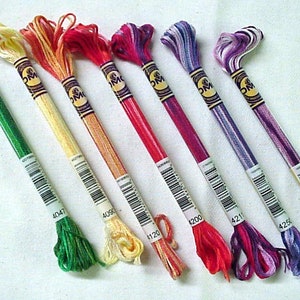 DMC Mouline Color Variations Floss Skeins ( 7 colors per pack )