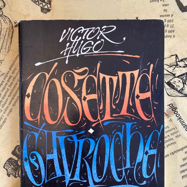 Vintage Children's Book in Estonian. Victor Hugo "Gavroche" and "Cosette" 1990s Edition