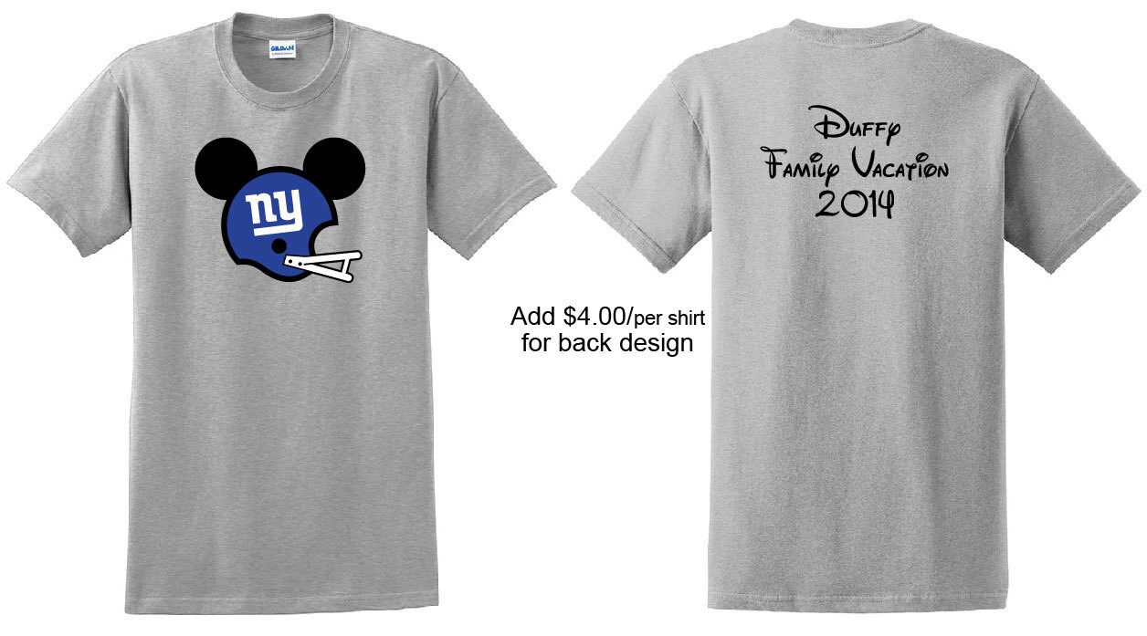 Disney shirt customized for the football fan in your family. Etsy