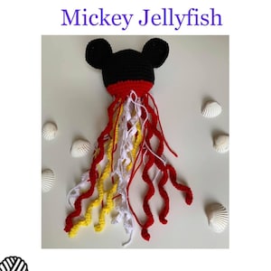 Mouse Jellyfish CROCHET PATTERN PDF Amigurumi Baby Shower Decor Dolls Toys Ears Fusion Plushies Mickey Fusion