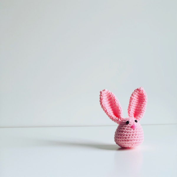Amigurumi Bunny Egg CROCHET PATTERN PDF Easter Holiday Decor Easy Little Rabbit Stuffed Animal  Softie Miniature Doll Toys Plushie Big Ear