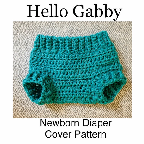 Newborn Diaper Cover Crochet Pattern - Baby Shower Make Your Own Photo Prop Unisex Girl Boy Tutorial Easy Patterns Babies Romper Bloomer