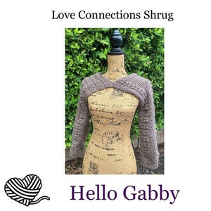 Love Connections Shrug X-Small - 5X Crochet PATTERN Bundle PDF Huntress Shawl Yoga Crossbody Hunger Cowl Sleeves Boho Asymmetrical Adult