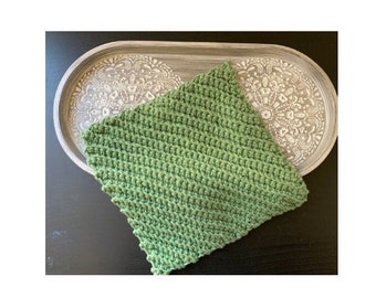 Diagonal Washcloth CROCHET PATTERN Spa Cloth Kitchen Eco Natural Facial Cotton Wash Rag Hand Towel Friendly Dischloth Bath Body Accessories