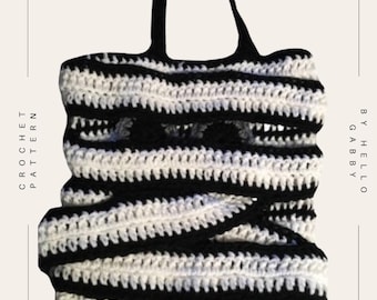 Crochet Mummy Trick or Treat Bag Pattern PDF Only