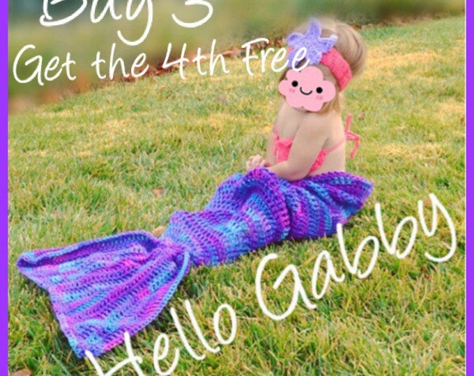 SALE Mermaid Tail Blanket - 5 Sizes available! Baby, Toddler, Child, Teen, & Adult Sizes, Adult Mermaid Tail Blanket, Crochet Snuggie Gift