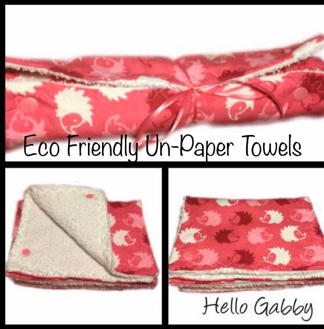 Unpaper Towel Sewing Tutorial Pattern, Reusable Paper Towels, Eco