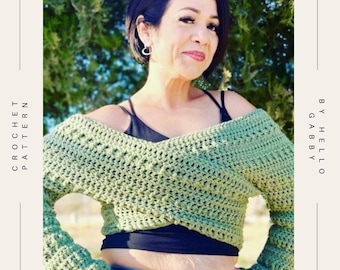 Mary Jane Wrap Small to 3X Crochet PATTERN Bundle PDF Huntress Shawl Yoga Crossbody Cowl Boho Asymmetrical Adult Breastfeeding
