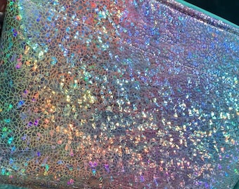 Holo It’s Me Project Bag Knitting Crochet Holographic Summer Specialty WIP Work Progress Notions Holder Pouch Organizer Needle Storage