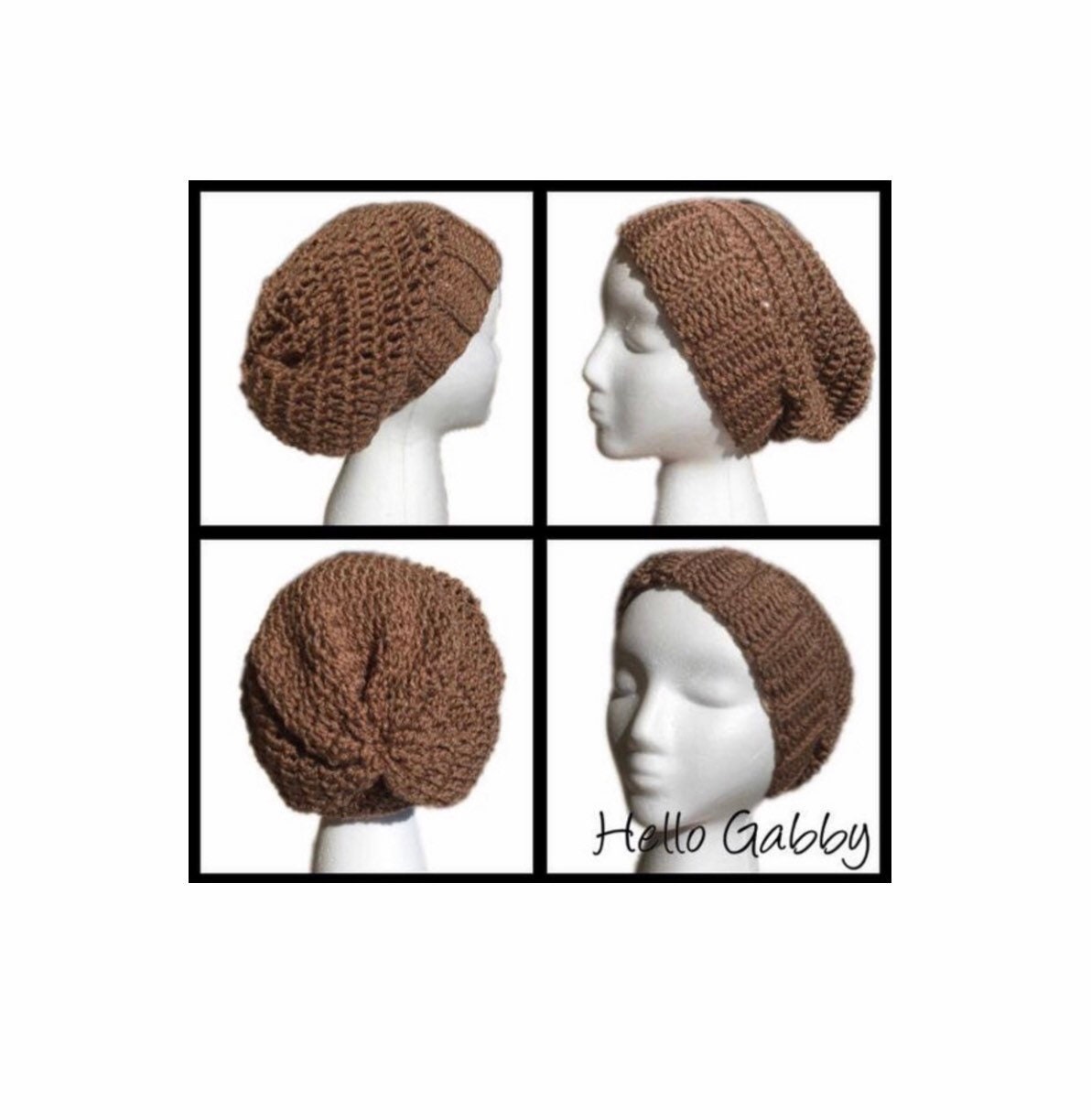30 Hipster Slouchy Beanie Crochet Patterns for Stylish DIY Hats 15 Chunky Oversized Slouchy Beanie Pattern