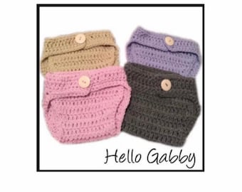 12 - 24 Month Diaper Cover Crochet Pattern PDF Baby DIY Photo Prop Tutorial Easy Cake Smash Infant Clothes Bloomer Announcement Outfit