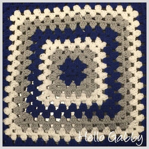 CROCHET PATTERN for Granny Square Baby Blanket, PDF for Receiving Baby Blanket, DiY Baby Shower Gift for Girl / Boy, Swaddler Security Lovey