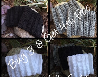 Saddle Up Boot Cuffs, Women Crochet Chunky Toppers, Stockings, Women Men Boot Socks, Leg Warmers, Boot Bling, Boot Socks, Winter Accessories
