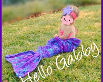 Toddler Crochet Mermaid Tail Blanket Pattern (PDF Pattern)